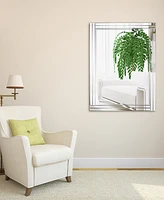 Empire Art Direct Moderno Stepped Beveled Rectangle Wall Mirror, 40" x 30" x 1.18"