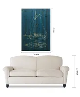 Empire Art Direct Sailing 2 Arte de Legno Digital Print on Solid Wood Wall Art, 45" x 30" x 1.5"