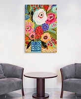 Empire Art Direct Fresh Flowers in Vase I Frameless Free Floating Tempered Art Glass Wall Art by Ead Art Coop, 48" x 32" x 0.2"