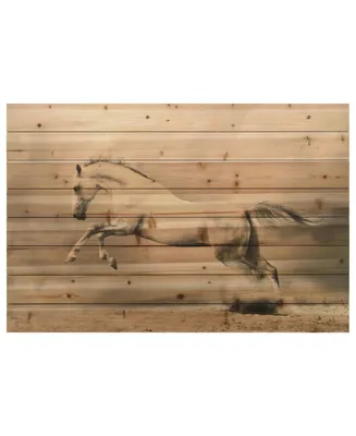 Empire Art Direct Horse Arte de Legno Digital Print on Solid Wood Wall Art, 30" x 45" x 1.5"