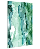 Empire Art Direct Water Women I Frameless Free Floating Tempered Art Glass Wall Art by Ead Art Coop, 48" x 32" x 0.2"