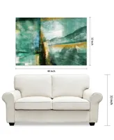 Empire Art Direct Ireland I Frameless Free Floating Tempered Art Glass Abstract Wall Art Wall Art by Ead Art Coop, 48" x 32" x 0.2"