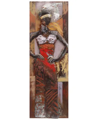 Empire Art Direct Miss-tic Mixed Media Iron Hand Painted Dimensional Wall Art, 60" x 20" x 2.5"