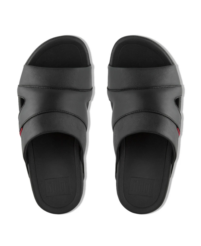 FitFlop Men's Freeway Pool Slide Leather