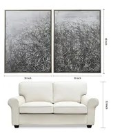 Empire Art Direct Circular Logic Textured Metallic Hand Painted Wall Art by Martin Edwards, 36" x 48" x 1.5"