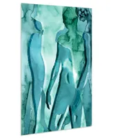 Empire Art Direct Water Women I Ii Frameless Free Floating Tempered Art Glass Wall Art, 48" x 32" x 0.2"