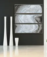 Empire Art Direct Iced Textured Metallic Hand Painted Wall Art Set by Martin Edwards, 60" x 20" x 1.5"