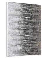 Empire Art Direct Gray Frequency Textured Metallic Hand Painted Wall Art by Martin Edwards, 30" x 40" x 1.5"