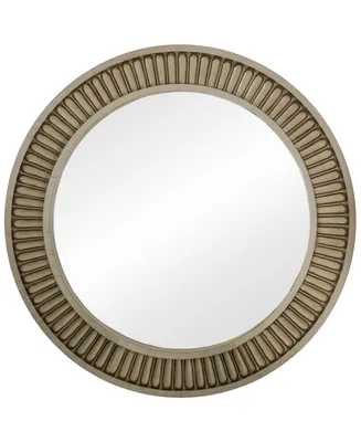 Petunial Antique Round Mirror