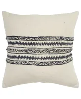 Rizzy Home Stripes Polyester Filled Decorative Pillow, 20" x 20"