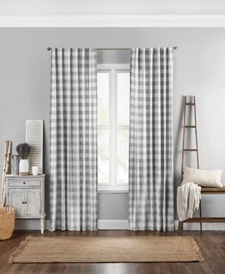 Elrene Home Fashions Farmhouse Buffalo Check Window Curtain