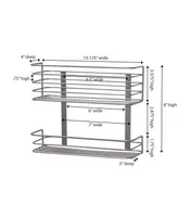 Household Essentials Cabinet Door 2-Tier Storage Rack