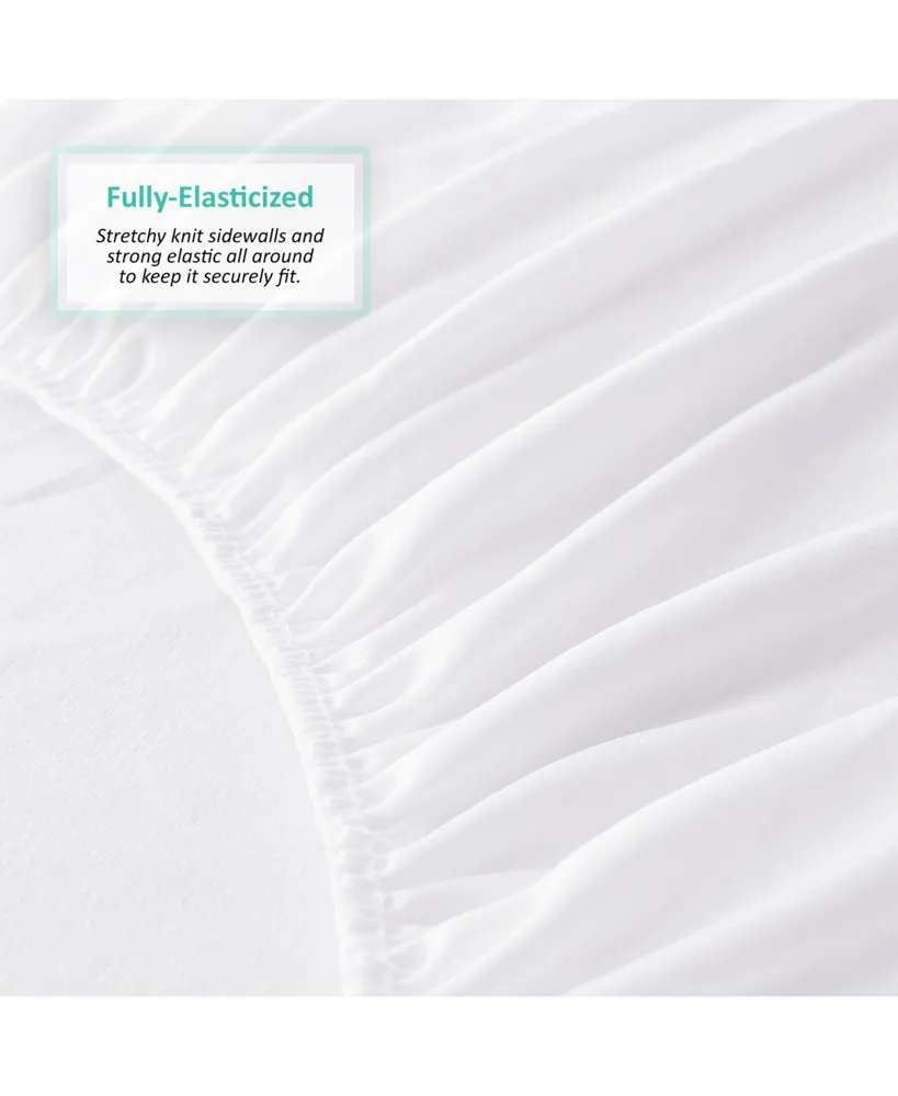 Nestl Deep Pocket Cotton Terry Full Hypoallergenic Waterproof Mattress Protector