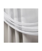 Exclusive Home Curtains Catarina Layered Solid Blackout and Sheer Grommet Top Curtain Panel Pair