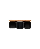 Joseph Joseph CounterStore Stainless Steel Organizer with Oak Chopping Board