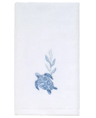 Avanti Caicos Sea Turtles Cotton Fingertip Towel, 11" x 18"