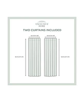 Exclusive Home Curtains Indoor - Outdoor Solid Cabana Grommet Top Curtain Panel Pair