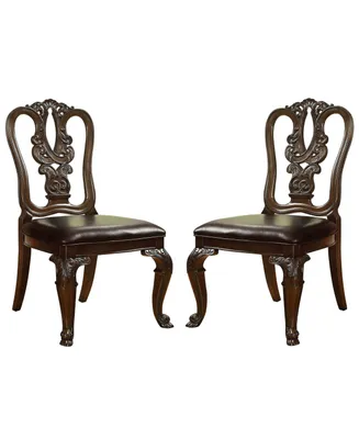 Ramsaran Carved Dining Chair (Set Of 2)