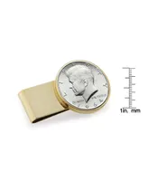 Men's American Coin Treasures Jfk 1964 First Year of Issue Half Dollar Stainless Steel Coin Money Clip