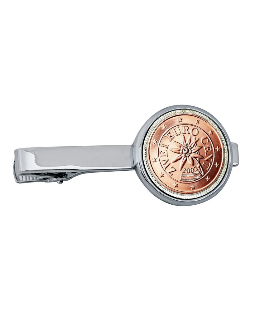 American Coin Treasures Austrian 2 Euro Bar Coin Tie Clip