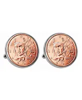 American Coin Treasures French 2-Euro Coin Cufflinks