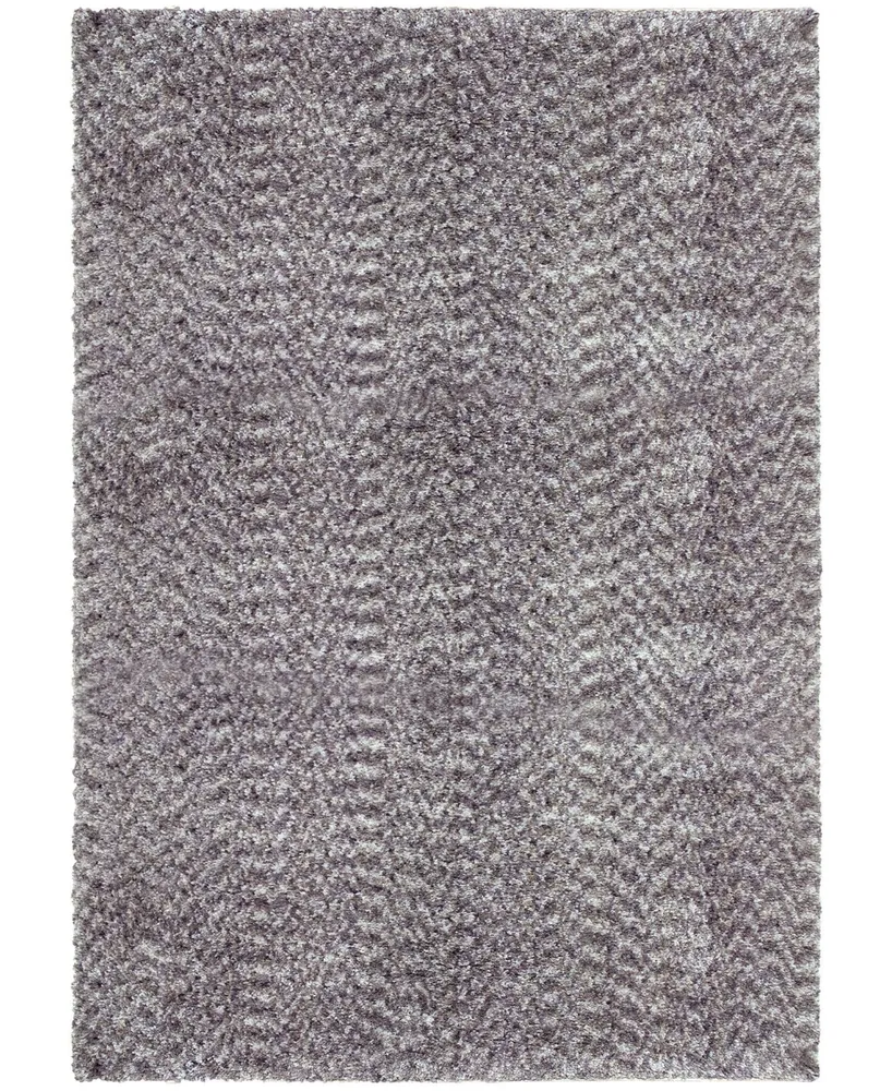 Orian Cotton Tail Solid Gray 7'10" x 10'10" Area Rug