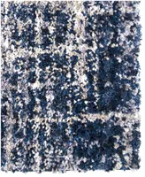 Orian Cotton Tail Cross Thatch Navy 9' x 13' Area Rug