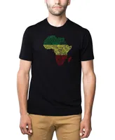 La Pop Art Men's Premium Word T-shirt - Countries Africa