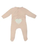 Earth Baby Outfitters Baby Girls Rayon Long Sleeved Footed Coverall