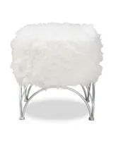 Furniture Celia Modern and Contemporary Upholstered Ottoman