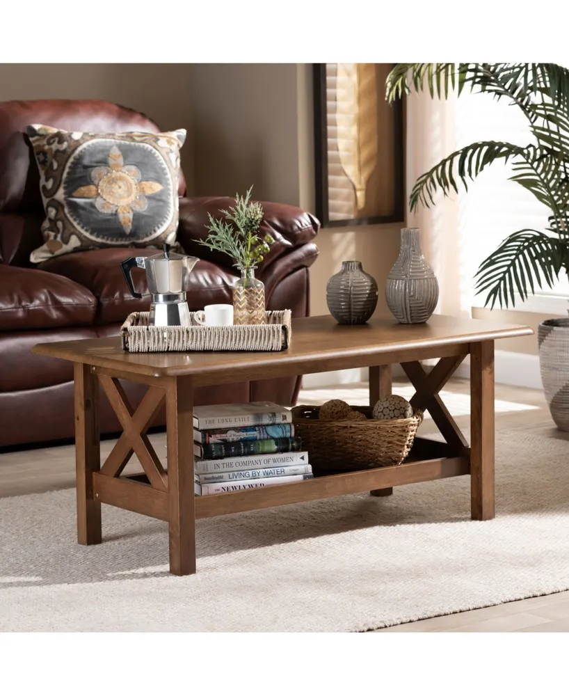 Furniture Reese Modern Rectangular Coffee Table