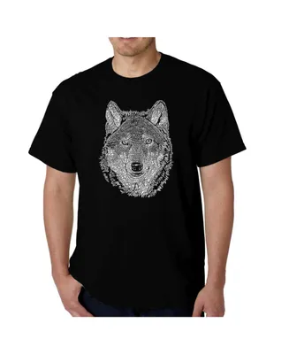 La Pop Art Men's Word - Wolf T-Shirt