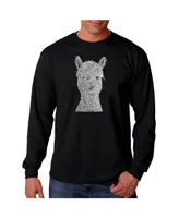 La Pop Art Men's Word - Alpaca Long Sleeve T-Shirt