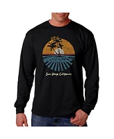 La Pop Art Men's Word - Cities San Diego Long Sleeve T-Shirt