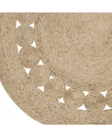 Closeout! Surya Sundaze Sdz-1008 Wheat 3' x 3' Round Area Rug