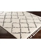 Livabliss Berber Shag Bbe- Charcoal 2'7" x 7'3" Runner Area Rug