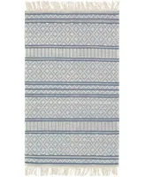 Closeout Surya Farmhouse Tassels Fts Denim Rug