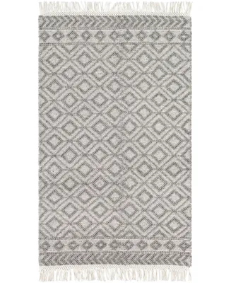 Closeout! Farmhouse Tassels Fts-2302 Black 6' x 9' Area Rug