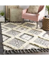 Closeout! Apache Apa-2305 Charcoal 5' x 7'6" Area Rug