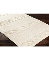 Closeout! Surya Farmhouse Neutrals Fls-2300 Cream 2' x 3' Area Rug