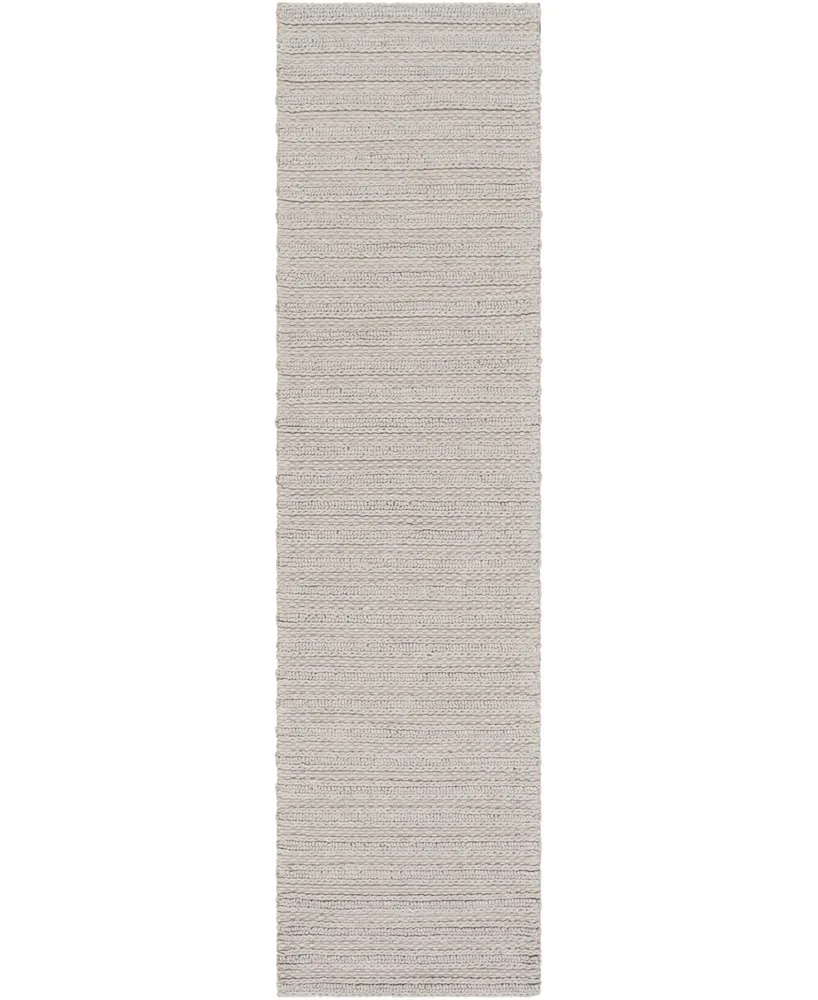 Surya Kindred Kdd-3001 Silver 2' x 8' Runner Area Rug