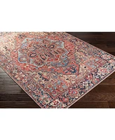 Livabliss Iris Irs-2310 Red 2'6" x 7'6" Runner Area Rug