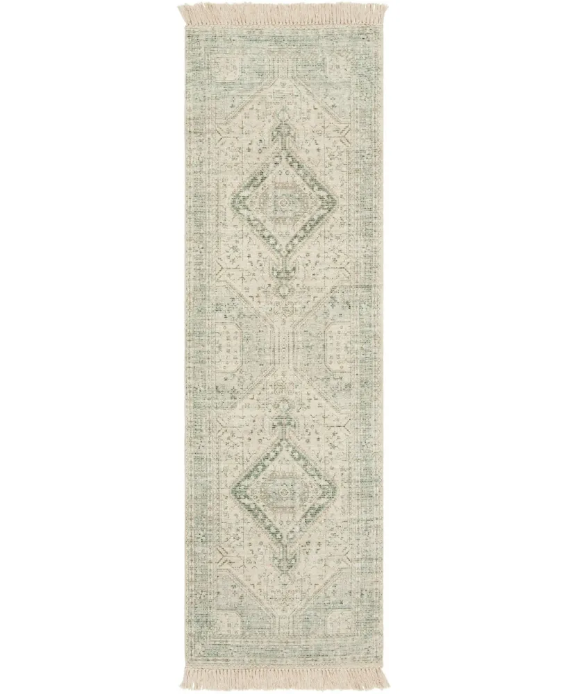 Livabliss Zainab Zai- Sage 2'6" x 8' Runner Area Rug