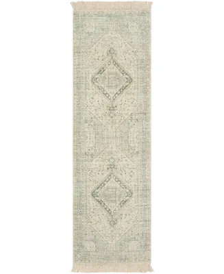 Livabliss Zainab Zai- Sage 2'6" x 8' Runner Area Rug