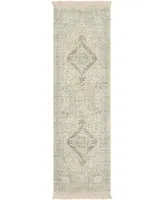 Livabliss Zainab Zai- Sage 2'6" x 8' Runner Area Rug