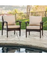 Noble House Bradley Outdoor Armchair with Cushions
