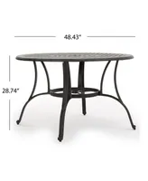 Noble House Alfresco Outdoor Cast Circular Dining Table