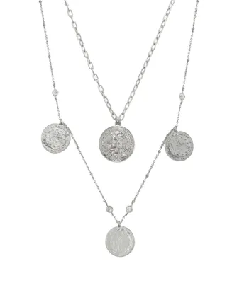 Ettika Elite Coin And Crystal Layered Women's Necklace Set