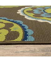 Oriental Weavers Caspian CAS11 6'7" x 9'6" Outdoor Area Rug