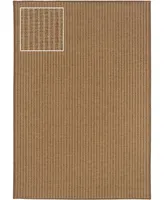 Jhb Design Magu MAG07 Tan 3'7" x 5'6" Outdoor Area Rug